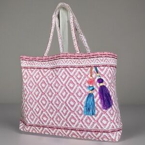 Estée Lauder Pink & Gold Cloth Bag Tote 💐🆕💐 Limited Edition Cloth Tote